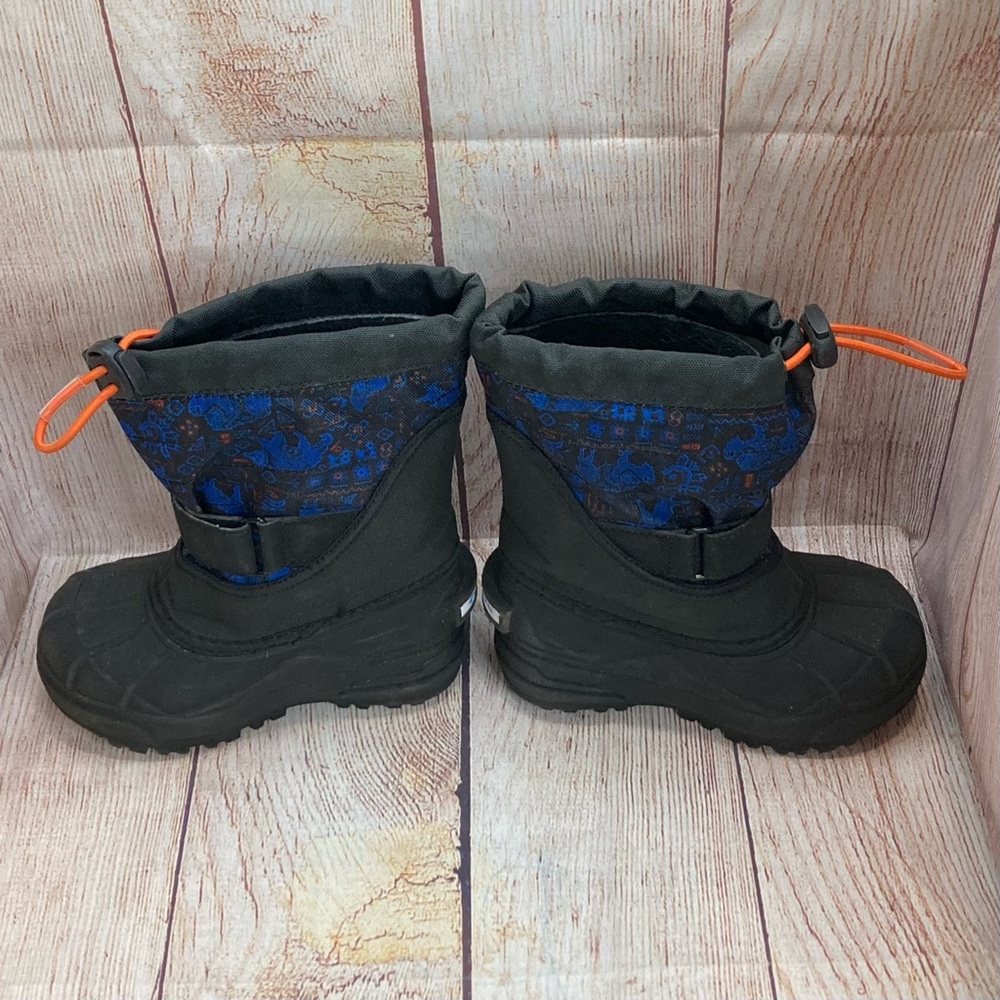 Columbia Kids Black and Blue Winter Boots